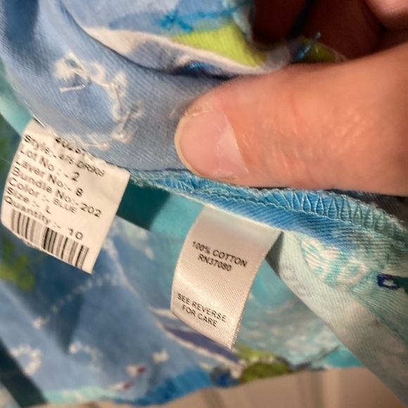 Cato Blue Floral Denim Jacket Size L - Picture 3 of 4